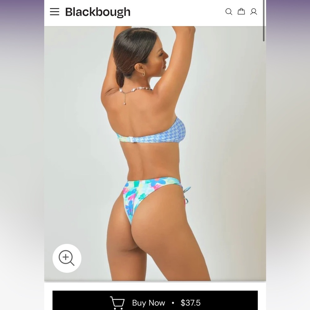 Blackbough Swim Houndstooth and Floral Bikini SET - Picture 7 of 7